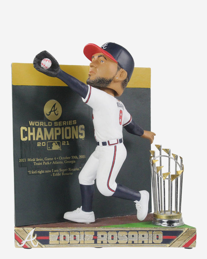 Eddie Rosario Atlanta Braves 2021 World Series Champions Moment Bobblehead FOCO - FOCO.com