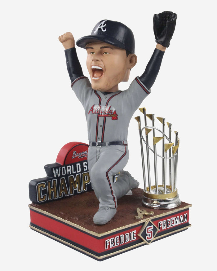 Freddie Freeman Atlanta Braves 2021 World Series Champions Moment Bobblehead FOCO - FOCO.com