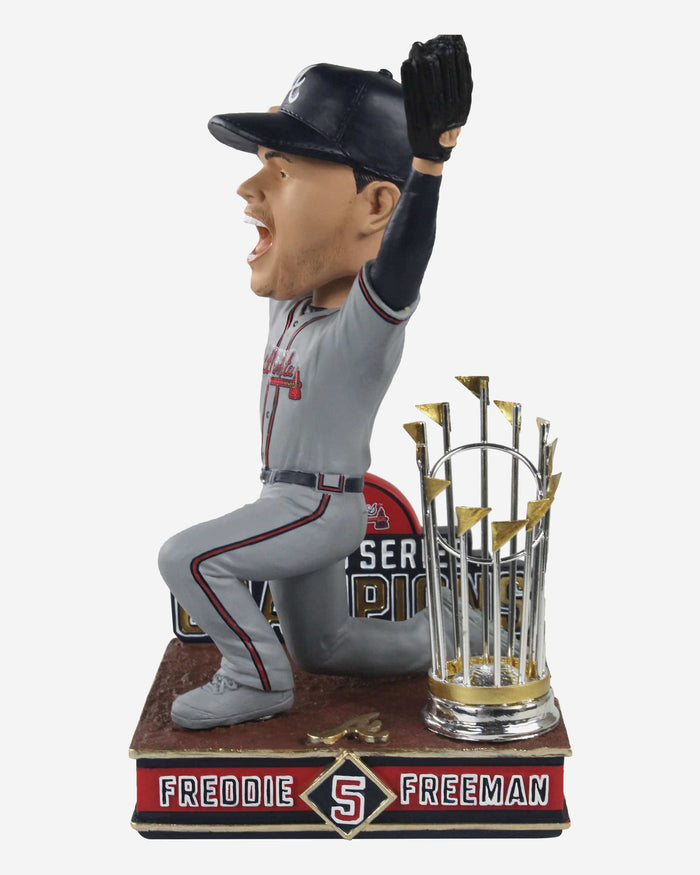 Freddie Freeman Atlanta Braves 2021 World Series Champions Moment Bobblehead FOCO - FOCO.com