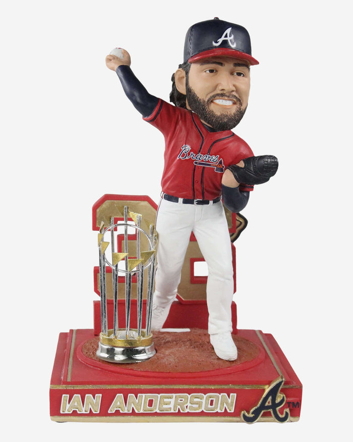 Ian Anderson Atlanta Braves 2021 World Series Champions Moment Bobblehead FOCO - FOCO.com