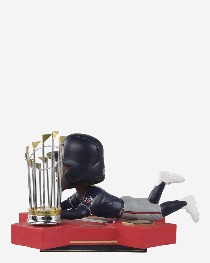 Ozzie Albies Atlanta Braves 2021 World Series Champions Moment Bobblehead FOCO - FOCO.com