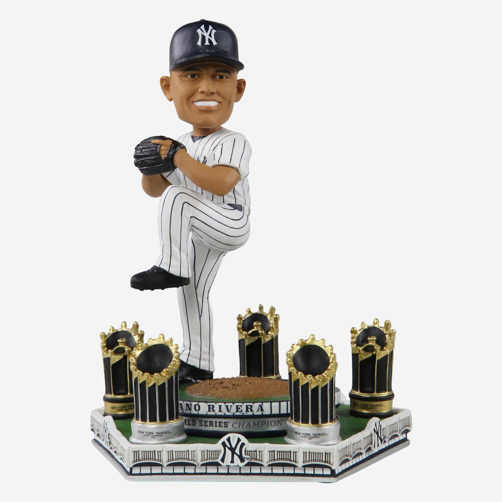 Mariano Rivera New York Yankees 5X World Series Champion Spinning Bobblehead FOCO - FOCO.com