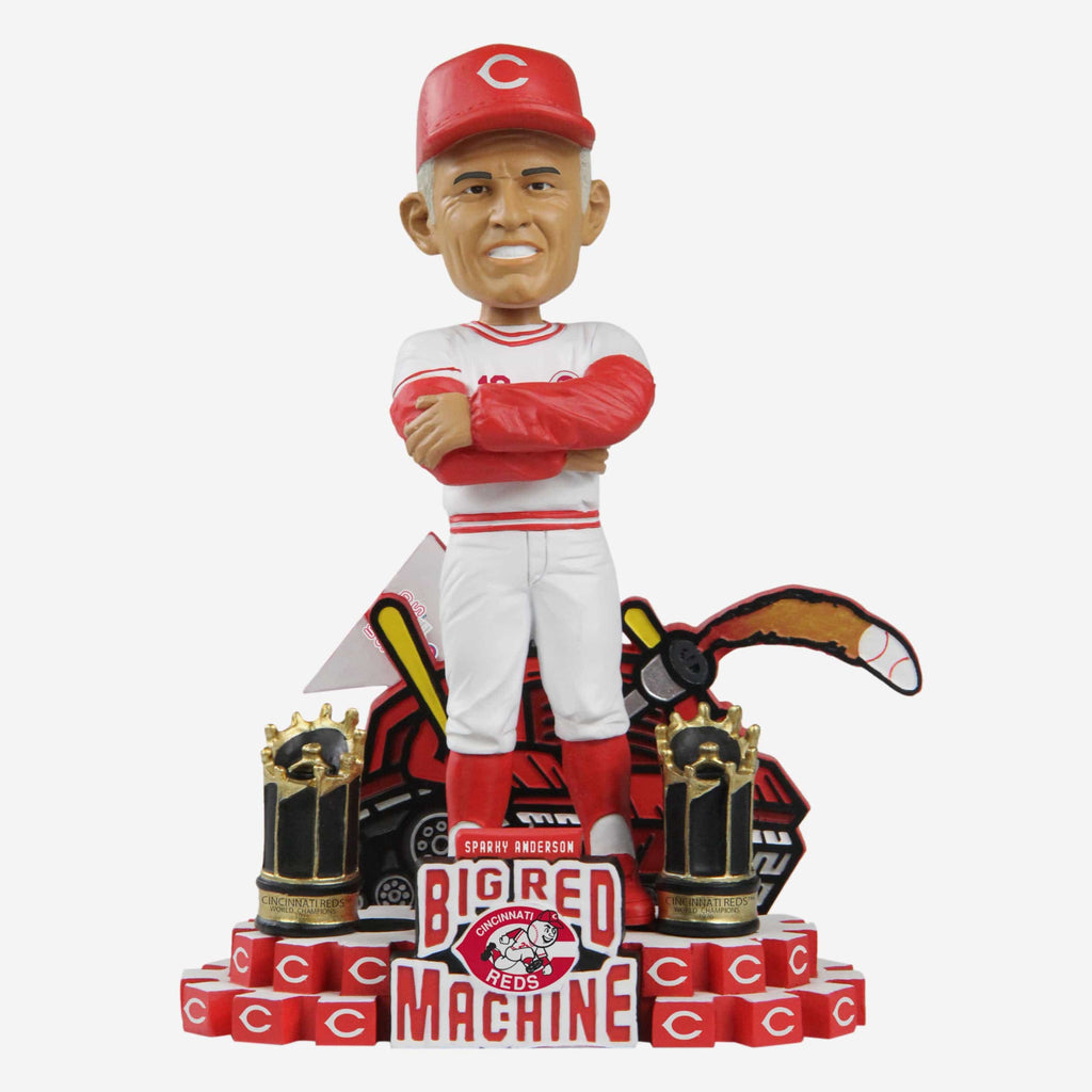 Sparky Anderson Cincinnati Reds 1975-76 World Series Champions Big Red Machine Bobblehead FOCO - FOCO.com