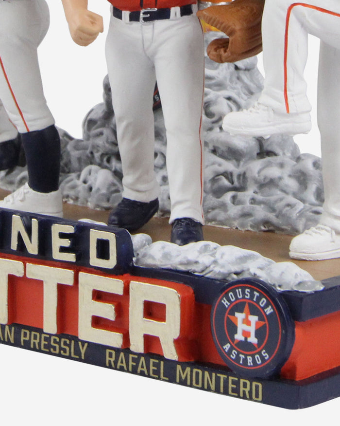 Houston Astros 2022 World Series Combined No Hitter Mini Bobblehead Scene FOCO - FOCO.com