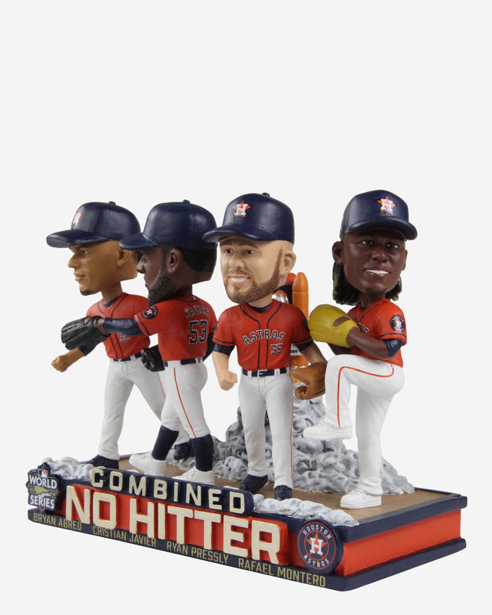 Houston Astros 2022 World Series Combined No Hitter Mini Bobblehead Scene FOCO - FOCO.com