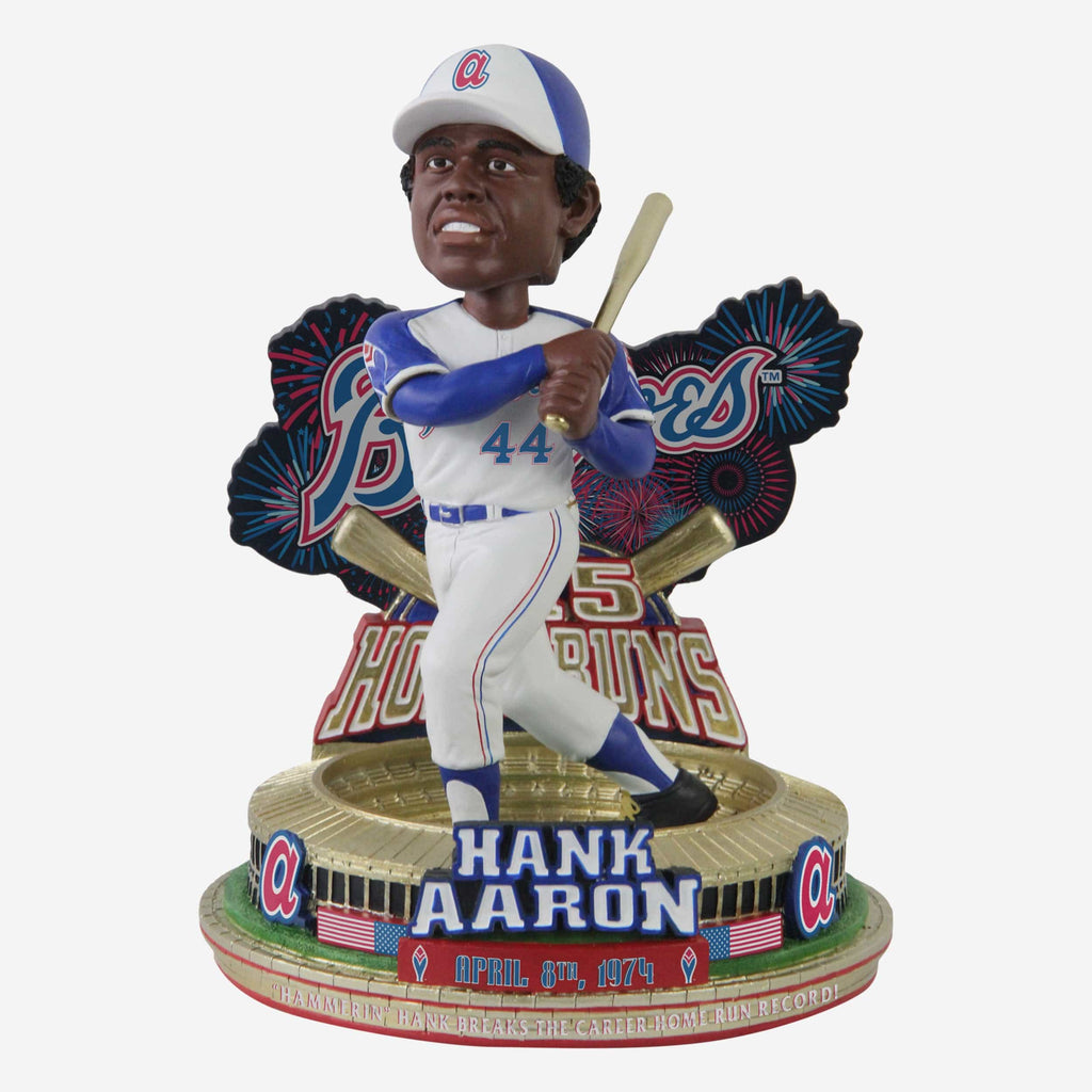 Hank Aaron Atlanta Braves 715th Home Run Moment Variant Bobblehead FOCO - FOCO.com