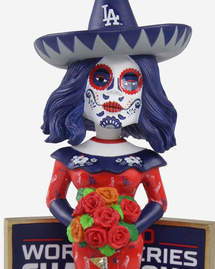 Senora Los Angeles Dodgers 2020 World Series Champions Day Of The Dead Bobblehead FOCO - FOCO.com