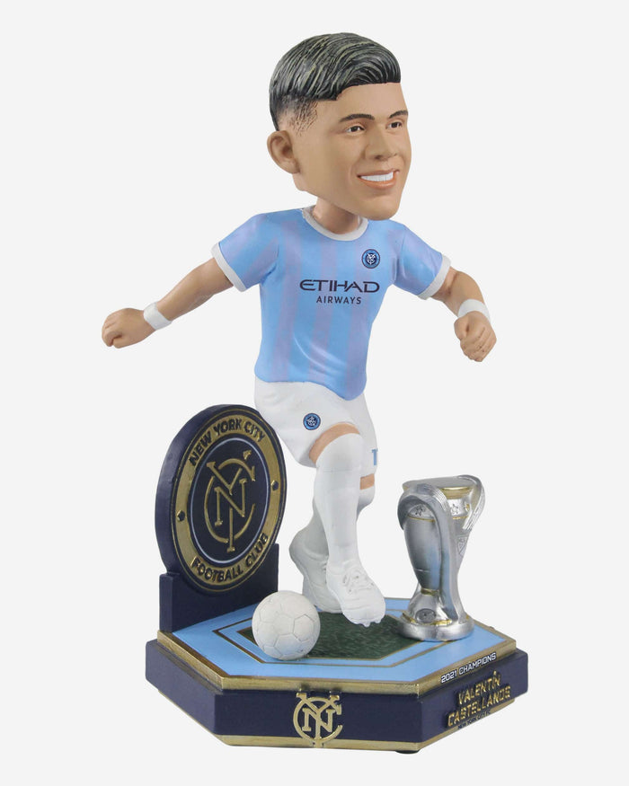 Valentin Castellanos New York City FC 2021 MLS Cup Champions Bobblehead FOCO - FOCO.com