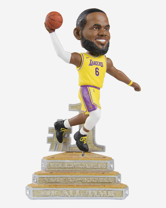 LeBron James Los Angeles Lakers All Time Scoring Leader Bobblehead FOCO - FOCO.com