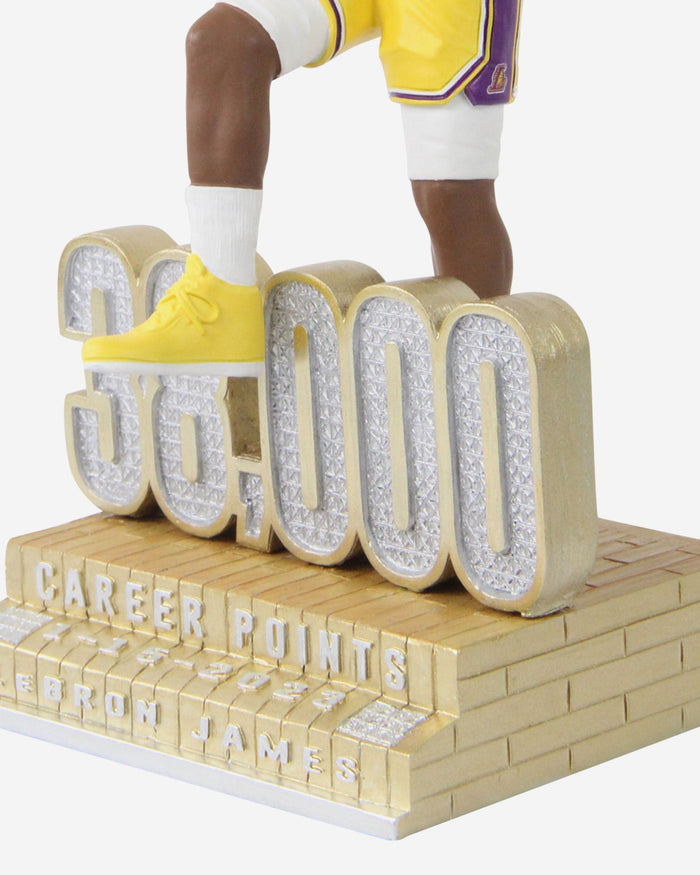 LeBron James Los Angeles Lakers 38,000 Points Milestone Bobblehead FOCO - FOCO.com