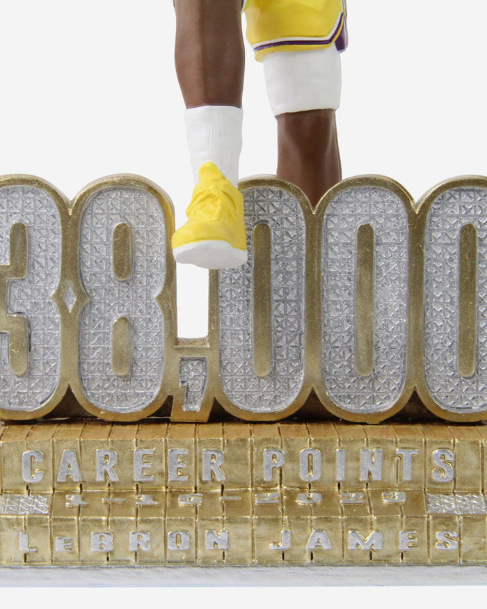 LeBron James Los Angeles Lakers 38,000 Points Milestone Bobblehead FOCO - FOCO.com