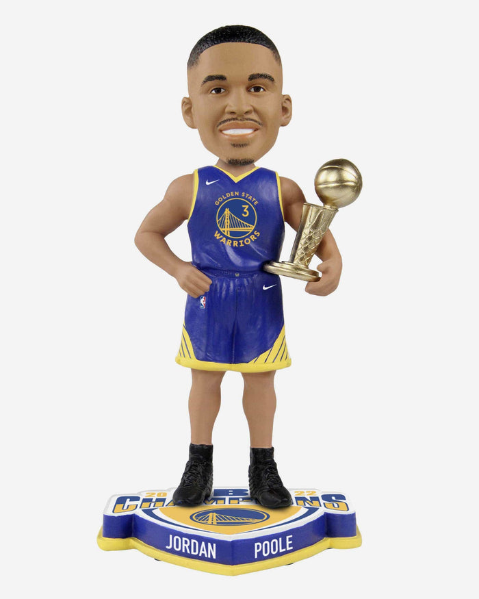 Jordan Poole Golden State Warriors 2022 NBA Champions Bobblehead FOCO - FOCO.com
