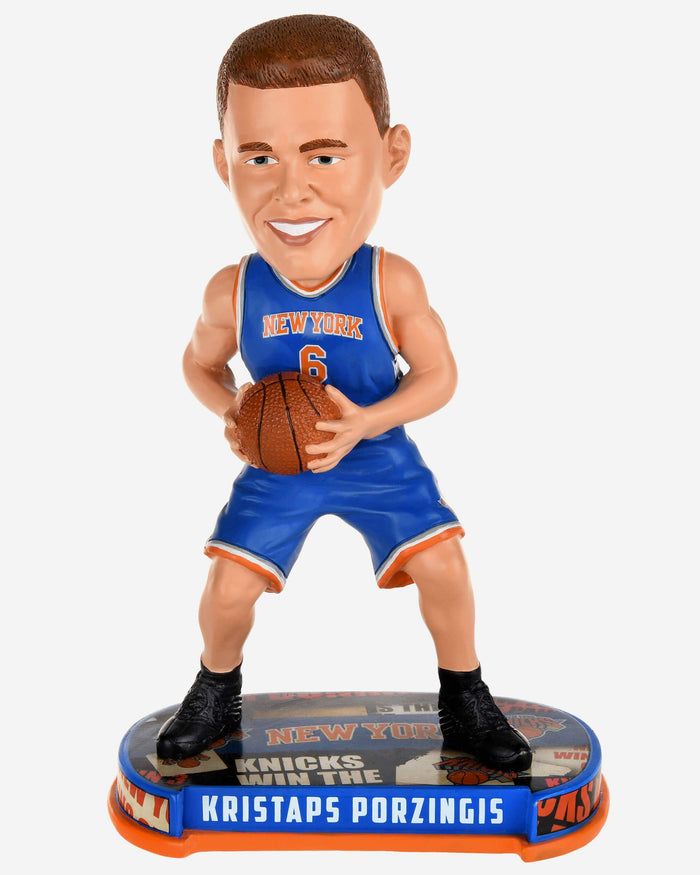 Kristaps Porzingis New York Knicks Headline Bobblehead FOCO - FOCO.com