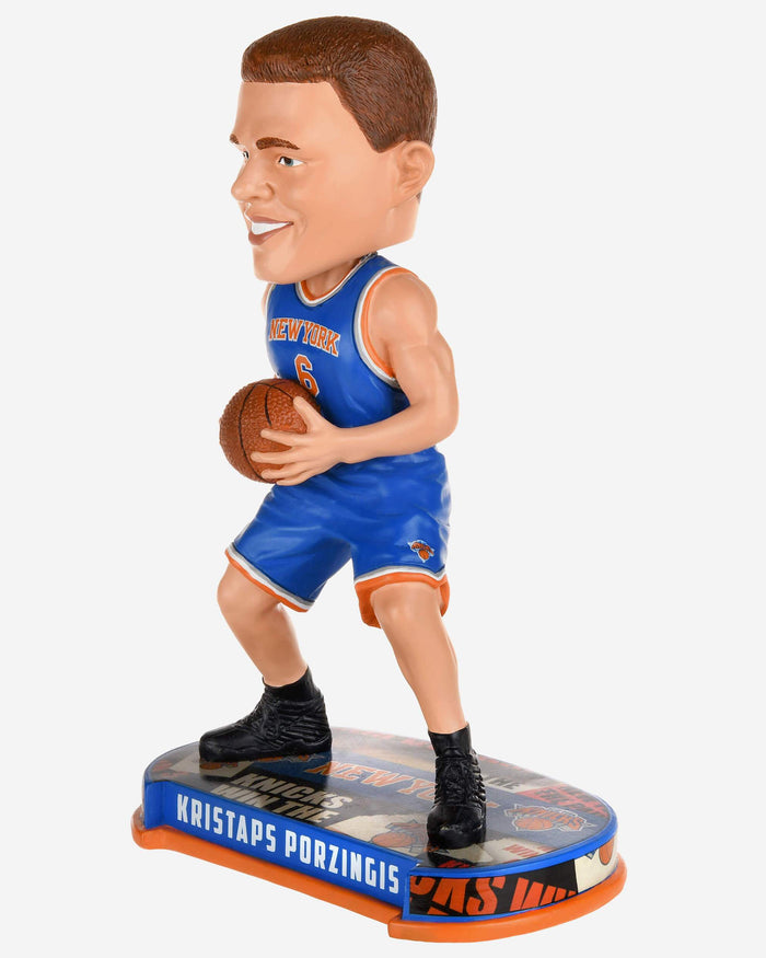 Kristaps Porzingis New York Knicks Headline Bobblehead FOCO - FOCO.com