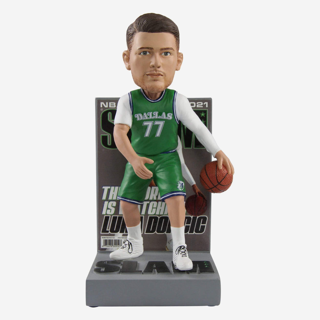 Luka Doncic Dallas Mavericks Retro Jersey Slam Magazine Cover Bobblehead FOCO - FOCO.com