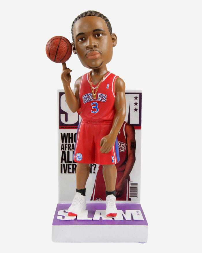 Allen Iverson Philadelphia 76ers Red Jersey Slam Magazine Cover Bobblehead FOCO - FOCO.com