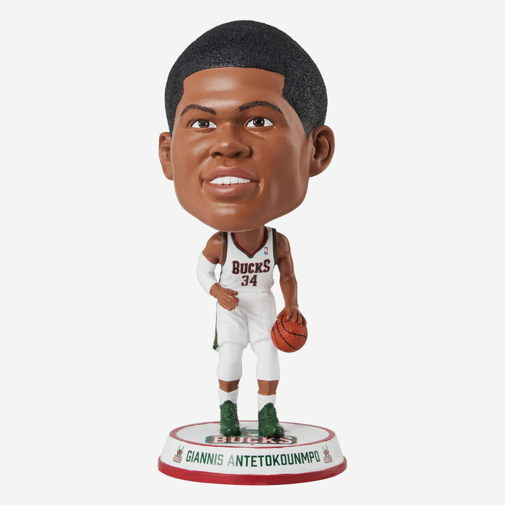 Giannis Antetokounmpo Milwaukee Bucks Retro Bighead Bobblehead FOCO - FOCO.com