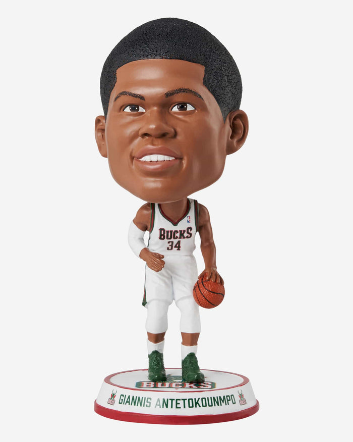 Giannis Antetokounmpo Milwaukee Bucks Retro Bighead Bobblehead FOCO - FOCO.com