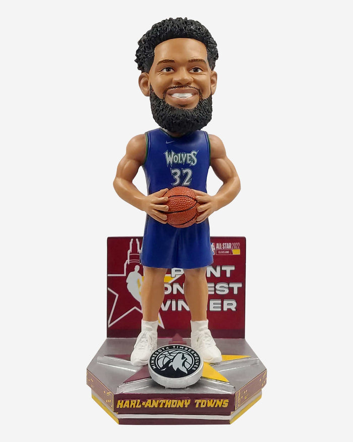 Karl-Anthony Towns Minnesota Timberwolves 2022 NBA All-Star 3 Point Champion Bobblehead FOCO - FOCO.com