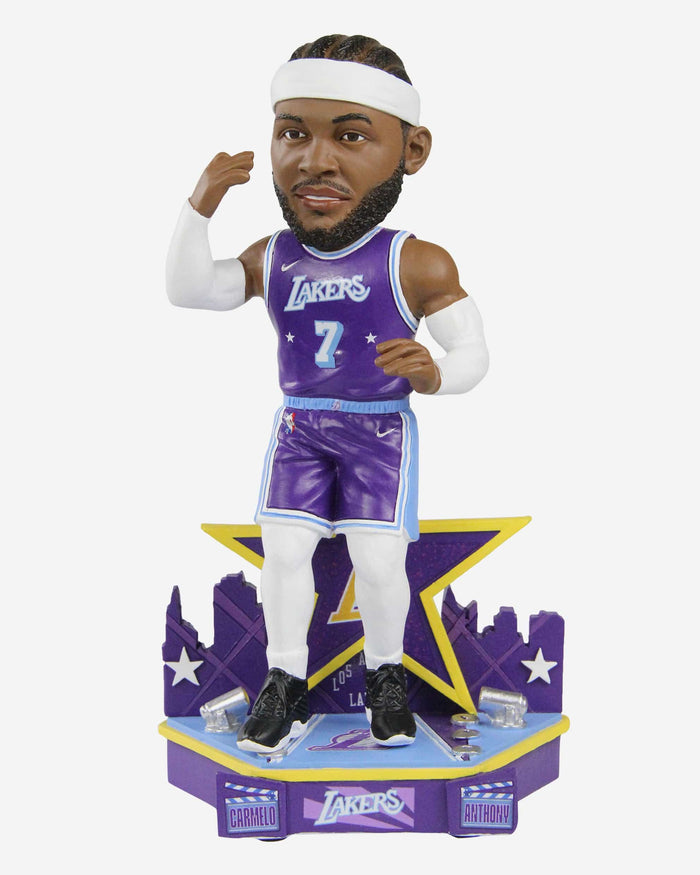 Carmelo Anthony Los Angeles Lakers 2022 City Jersey Bobblehead FOCO - FOCO.com