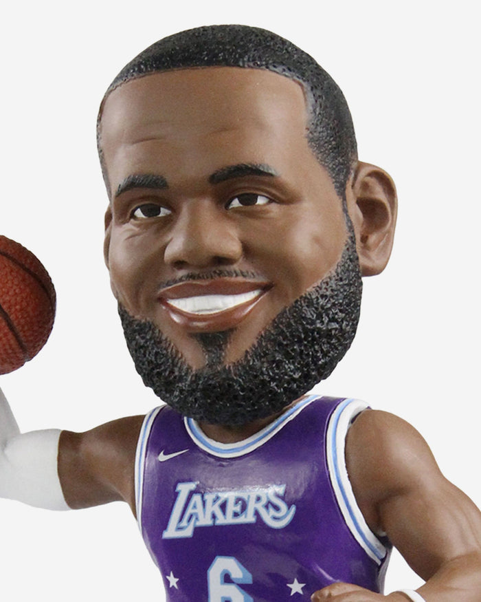 LeBron James Los Angeles Lakers 2022 City Jersey Bobblehead FOCO - FOCO.com