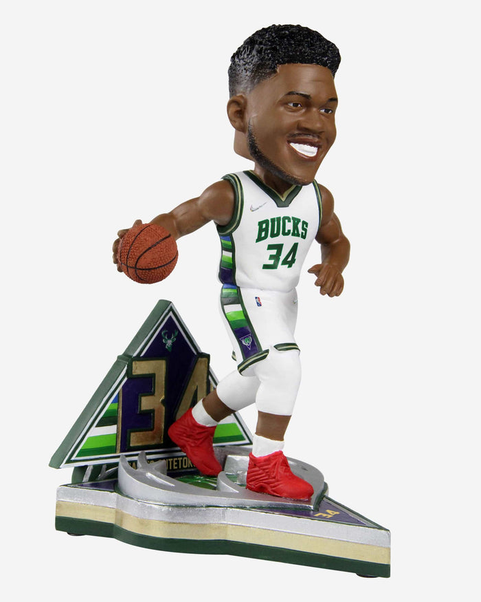 Giannis Antetokounmpo Milwaukee Bucks 2022 City Jersey Bobblehead FOCO - FOCO.com