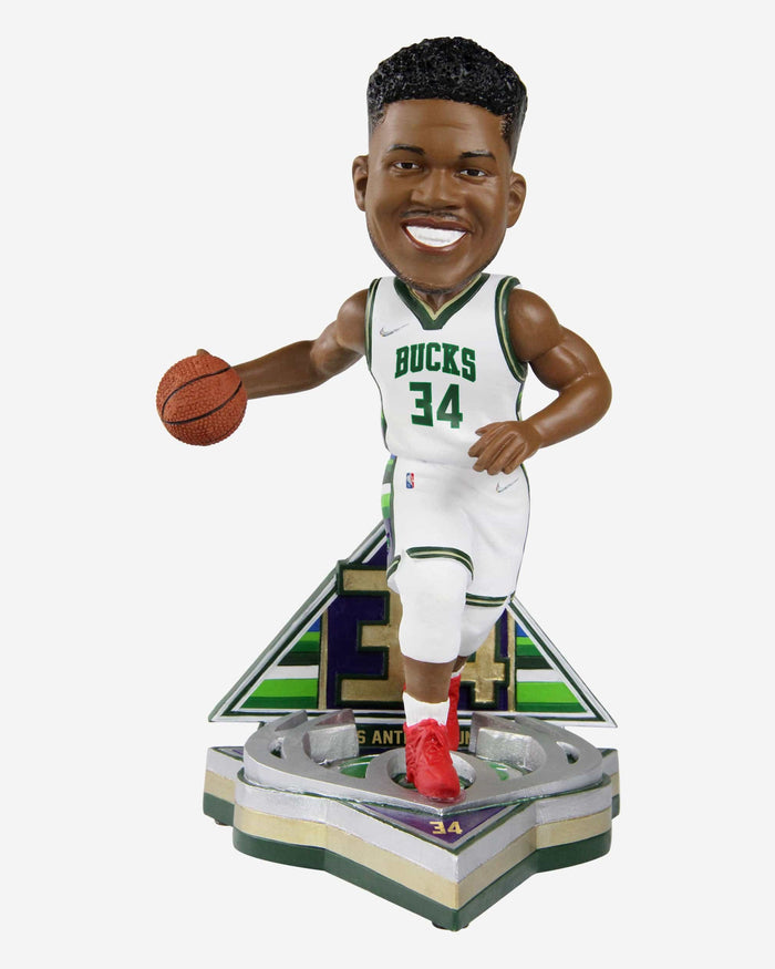 Giannis Antetokounmpo Milwaukee Bucks 2022 City Jersey Bobblehead FOCO - FOCO.com