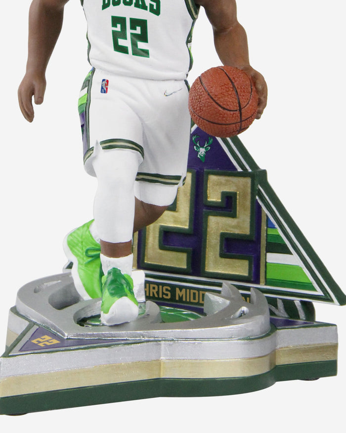 Khris Middleton Milwaukee Bucks 2022 City Jersey Bobblehead FOCO - FOCO.com