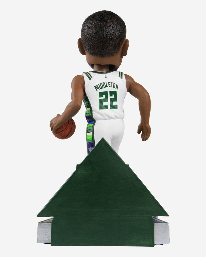 Khris Middleton Milwaukee Bucks 2022 City Jersey Bobblehead FOCO - FOCO.com