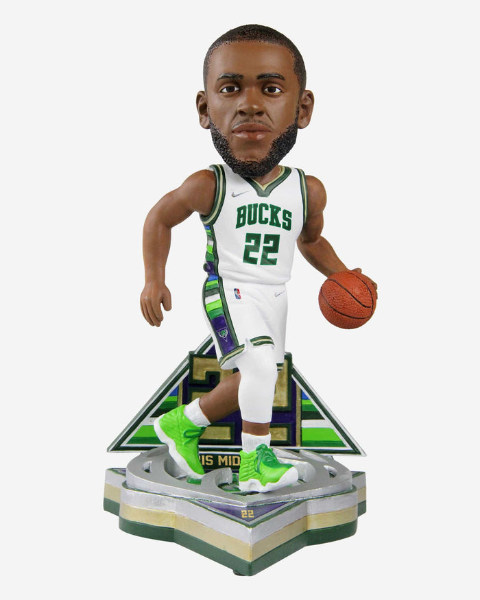 Khris Middleton Milwaukee Bucks 2022 City Jersey Bobblehead FOCO - FOCO.com