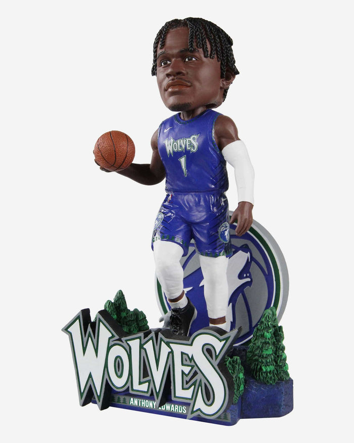 Anthony Edwards Minnesota Timberwolves 2022 City Jersey Bobblehead FOCO - FOCO.com