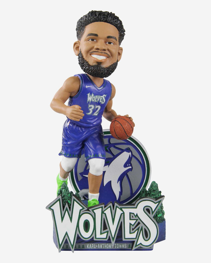 Karl-Anthony Towns Minnesota Timberwolves 2022 City Jersey Bobblehead FOCO - FOCO.com