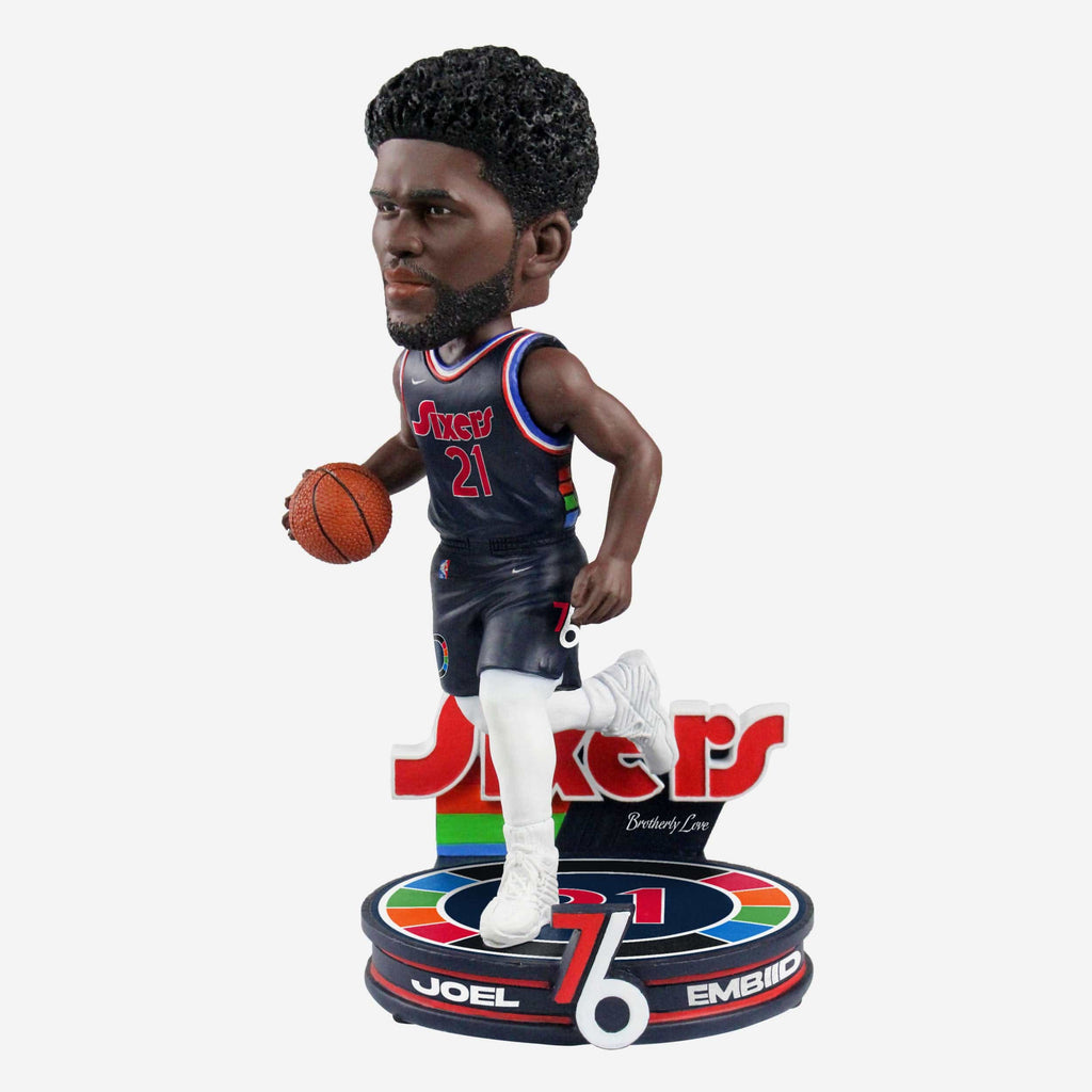 Joel Embiid Philadelphia 76ers 2022 City Jersey Bobblehead FOCO - FOCO.com