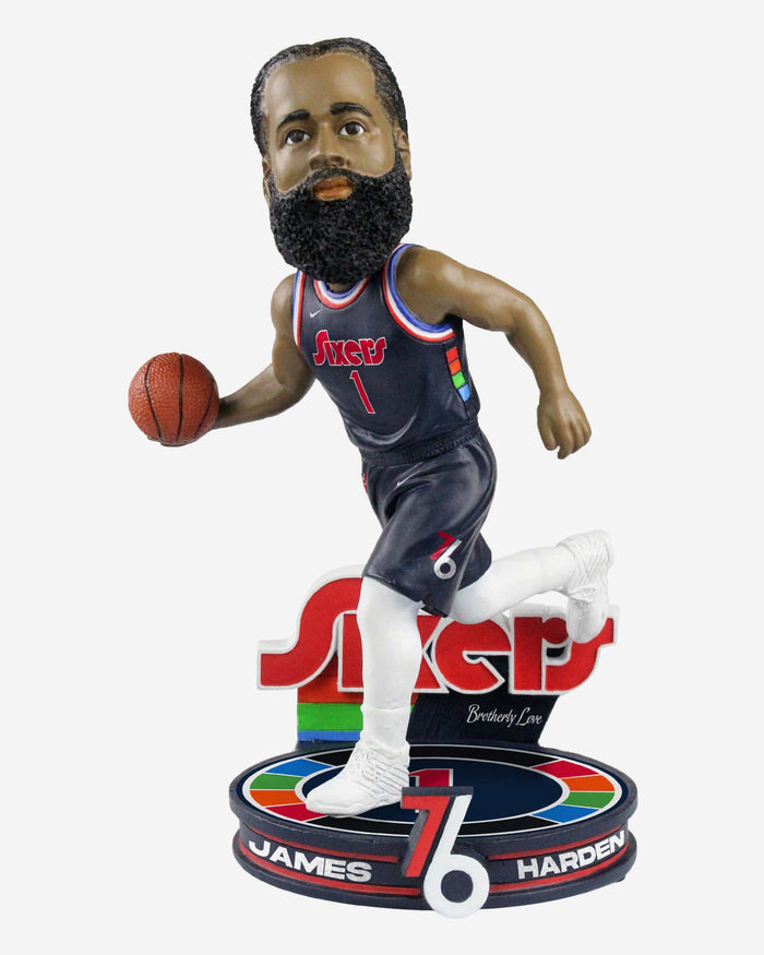 James Harden Philadelphia 76ers 2022 City Jersey Bobblehead FOCO - FOCO.com