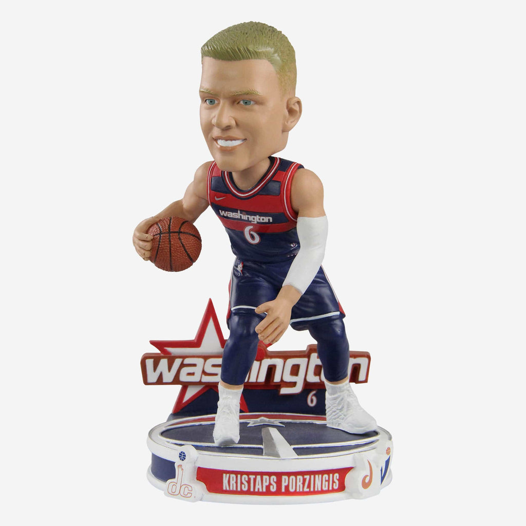 Kristaps Porzingis Washington Wizards 2022 City Jersey Bobblehead FOCO - FOCO.com