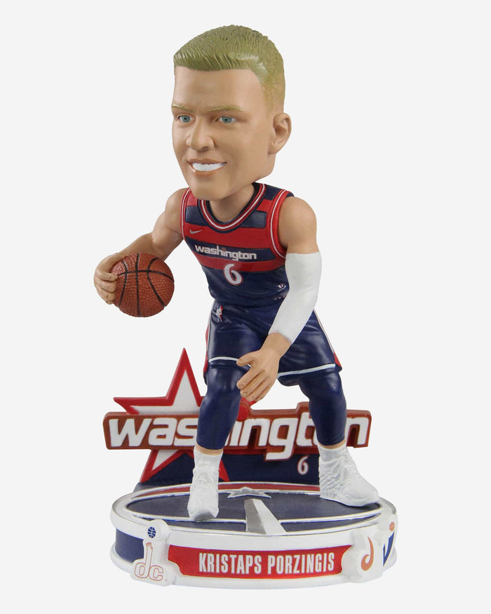 Kristaps Porzingis Washington Wizards 2022 City Jersey Bobblehead FOCO - FOCO.com