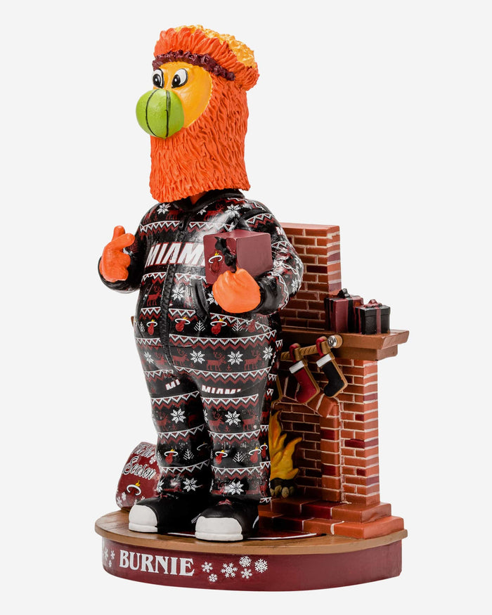 Burnie Miami Heat Holiday Mascot Bobblehead FOCO - FOCO.com