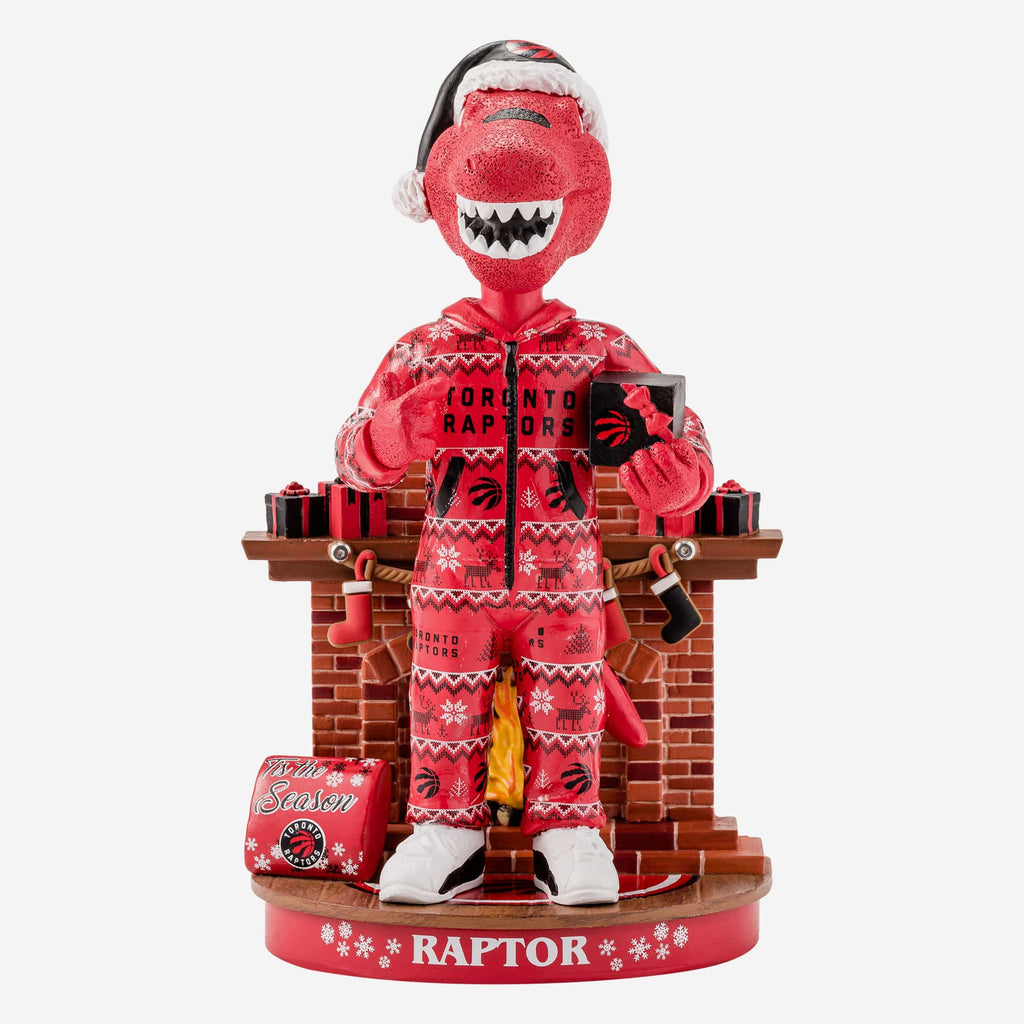 The Raptor Toronto Raptors Holiday Mascot Bobblehead FOCO - FOCO.com