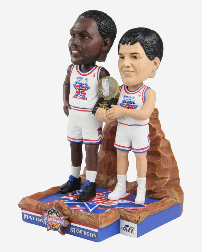 Karl Malone & John Stockton Utah Jazz 1993 NBA All-Star Game Co-MVP Dual Bobblehead FOCO - FOCO.com