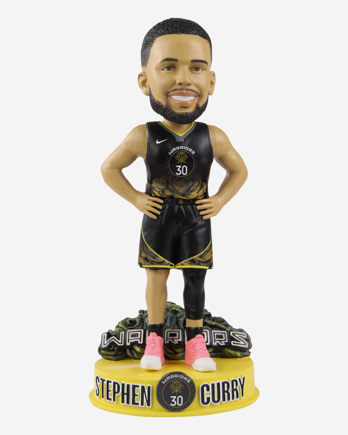 Steph Curry Golden State Warriors 2023 City Jersey Bobblehead FOCO - FOCO.com