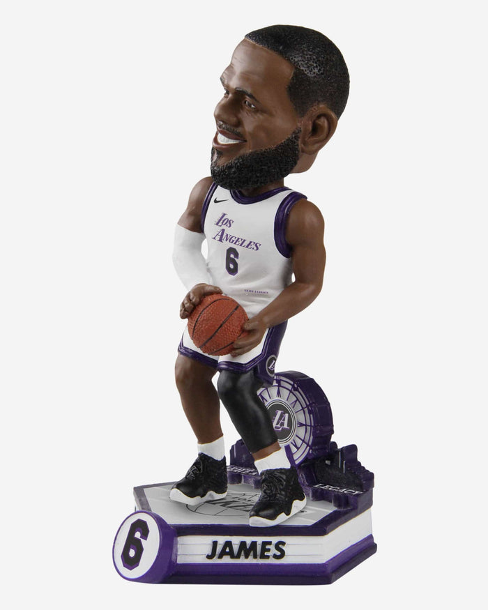 LeBron James Los Angeles Lakers 2023 City Jersey Bobblehead FOCO - FOCO.com