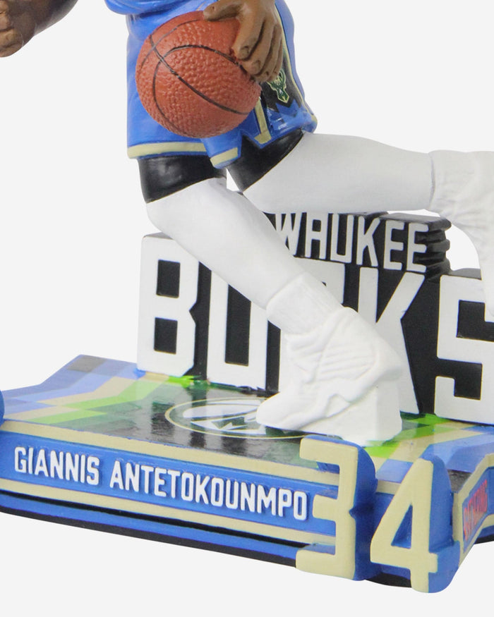 Giannis Antetokounmpo Milwaukee Bucks 2023 City Jersey Bobblehead FOCO - FOCO.com