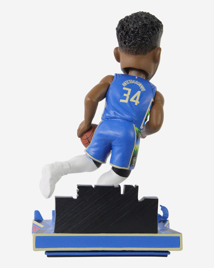 Giannis Antetokounmpo Milwaukee Bucks 2023 City Jersey Bobblehead FOCO - FOCO.com