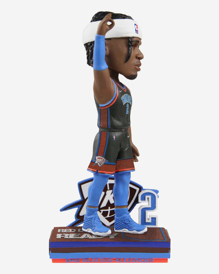 Shai Gilgeous-Alexander Oklahoma City Thunder 2023 City Jersey Bobblehead FOCO - FOCO.com