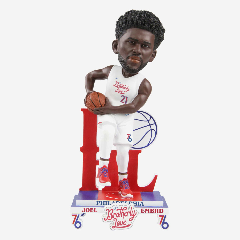 Joel Embiid Philadelphia 76ers 2023 City Jersey Bobblehead FOCO - FOCO.com