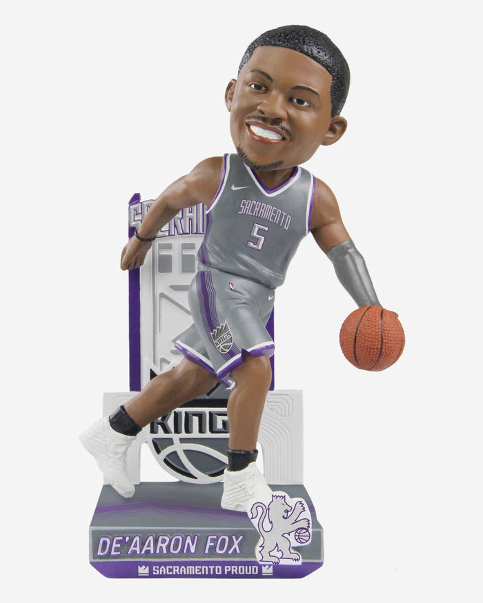 De'Aaron Fox Sacramento Kings 2023 City Jersey Bobblehead FOCO - FOCO.com