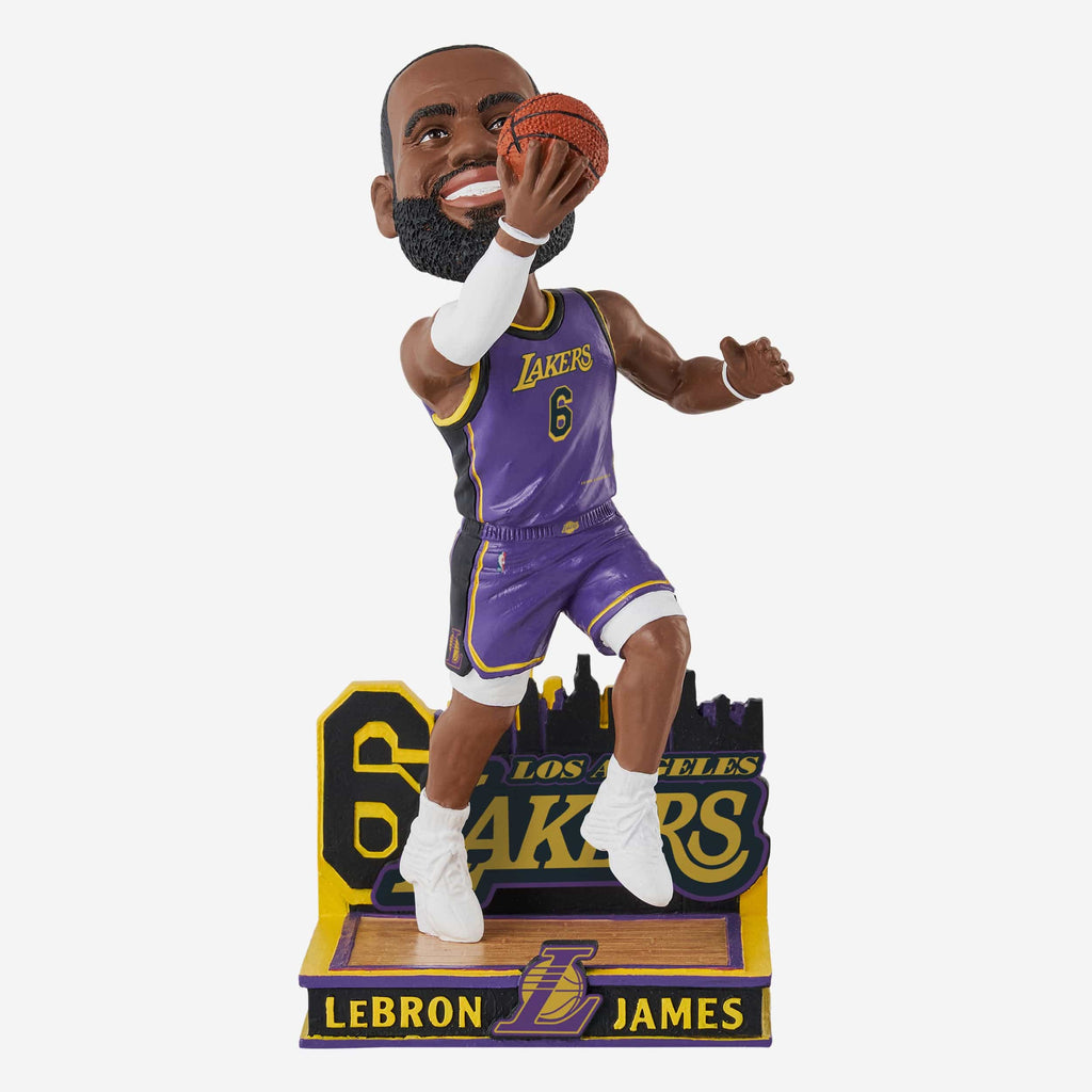 LeBron James Los Angeles Lakers 2023 Statement Edition Jersey Bobblehead FOCO - FOCO.com