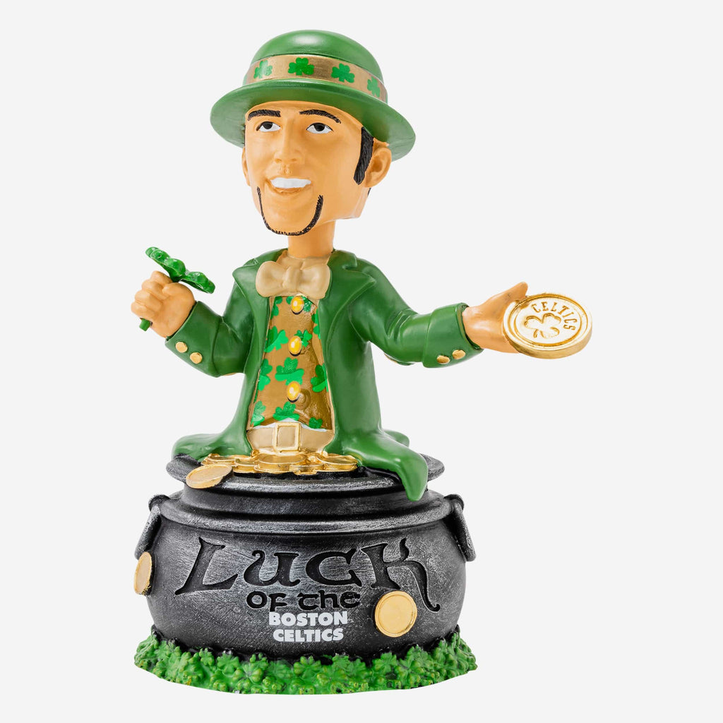 Lucky the Leprechaun Boston Celtics Saint Patricks Day Mascot Bobblehead FOCO - FOCO.com