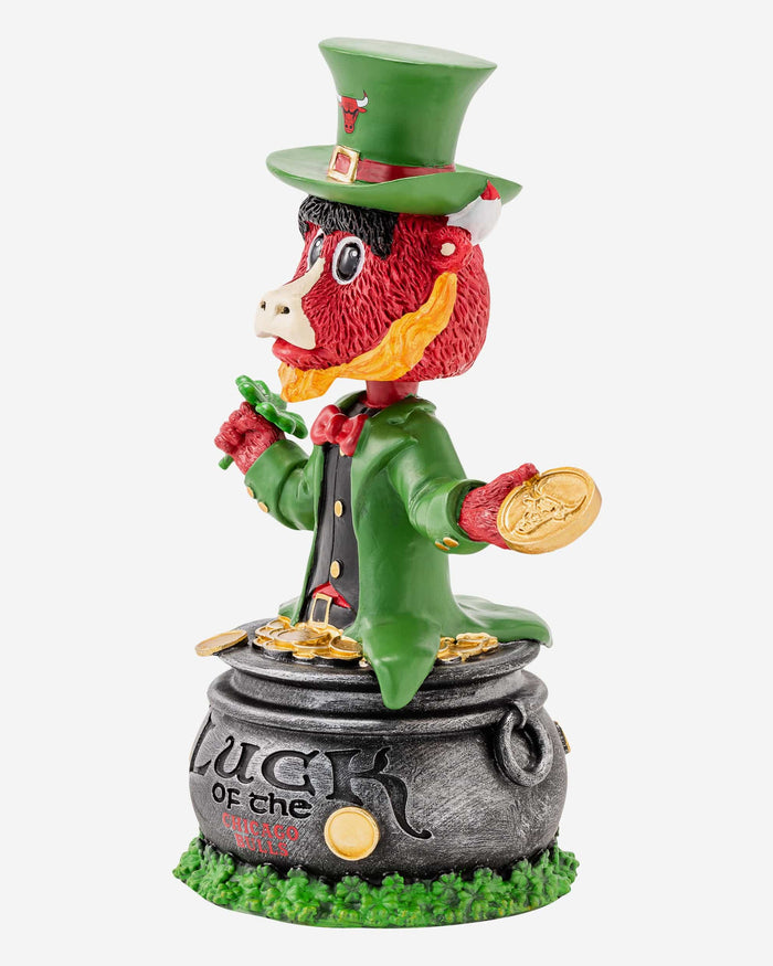 Benny The Bull Chicago Bulls Saint Patricks Day Mascot Bobblehead FOCO - FOCO.com