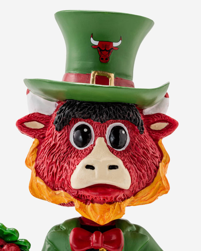 Benny The Bull Chicago Bulls Saint Patricks Day Mascot Bobblehead FOCO - FOCO.com